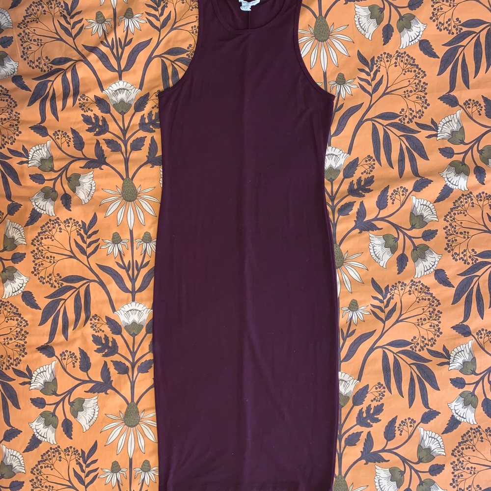 Forever 21 Maroon Racerback Cotton Midi size M